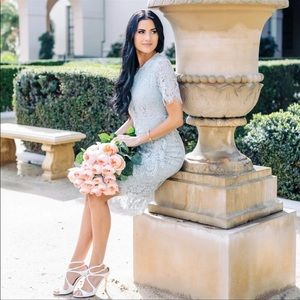 Rachel Parcell lace dress blue size xs